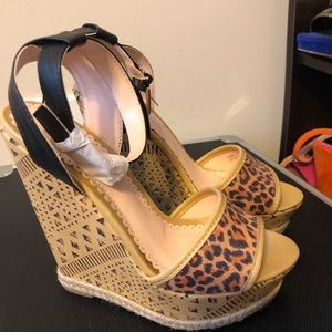 Animal Print Wedge